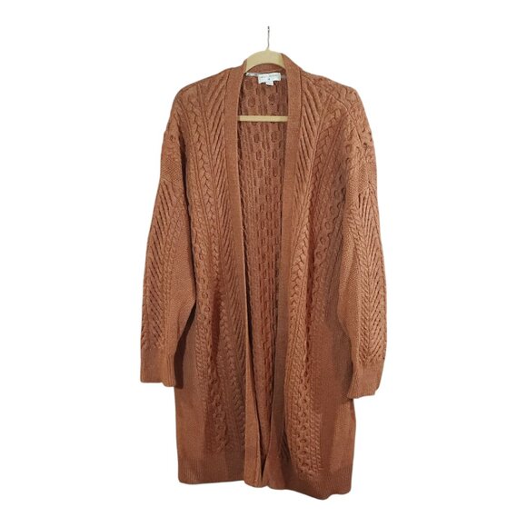 Nili Lotan x Target Heavyweight Cableknit Open Duster Cardigan Cozy Women's 1X - Picture 5 of 10
